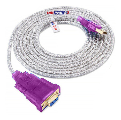 Cable Adaptador Usb A Serial Rs232 Db9 Hembra 1.8m Efectivo