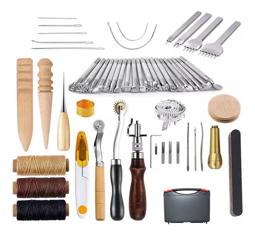 Kit De Costura Leathercraft, 59 Piezas, Corte Profesional De