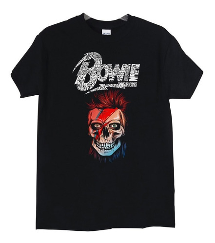 Polera David Bowie Skull Songs Pop Abominatron