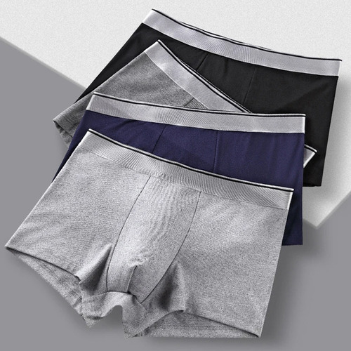 Set De 4 Calzoncillos Bóxer De Malla Transpirable Para Hombr