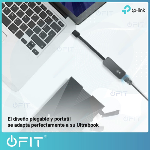 Imagen 5 de 10 de Adapatador De Red Tp-link Usb A Puerto Rj-45 Gigabit