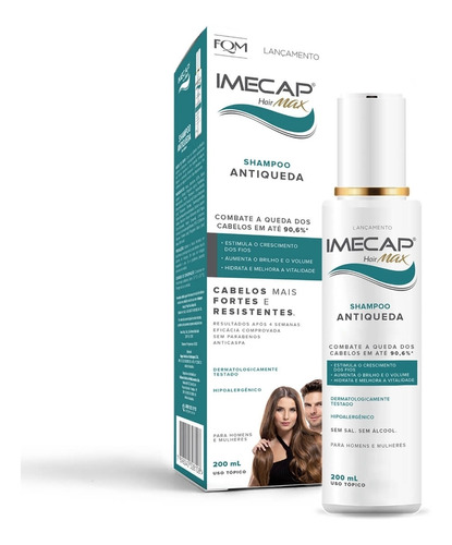  Loção Imecap Hair Max Tônica Antiqueda Com 100ml Full