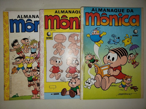 Lote Almanaque Da Monica 2 3 4 Editora Globo 1987 Excelentes