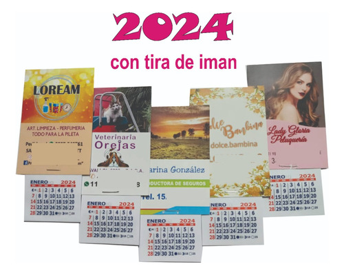 20 Almanaque Personalizado Con Tira De Iman Souvenirs Devoto