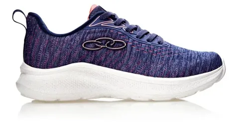 Tênis Casual Feminino Nyx Olympikus Azul/rosa/branco Liso 39