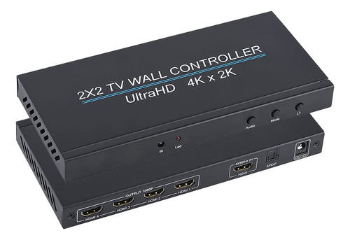 Controlador Pared Video Procesador Tv 2x2 Empalme Hdmi 4