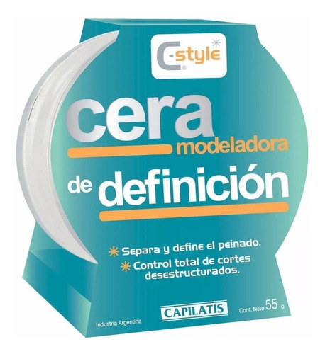 Capilatis C- Style Cera Modeladora De Definición 55 G