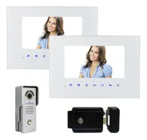 Comprar Kit Video Portero 2 Monitores Pantalla 7 PuLG Frente Y Chapa