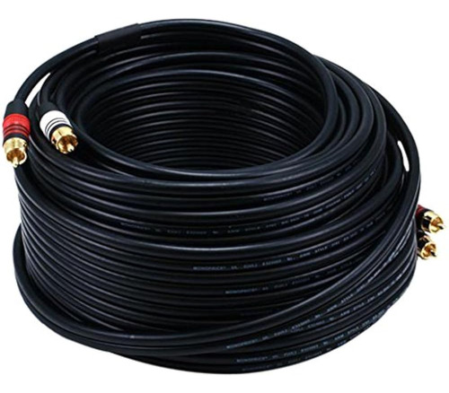 Monoprice 105349 75-feet 22awg Premium 2 Rca Plug To2 Rca Pl