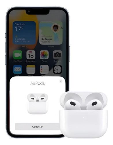Fone Sem Fio Original Apple AirPods 3° Geração Carga Magsafe