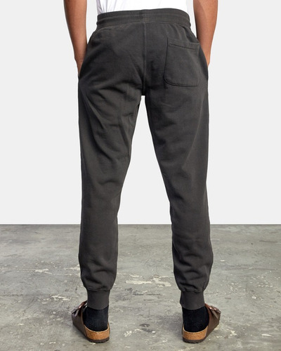 Pants Rvca Hombre Tonally Fleece Il Gris, Talla M, Algodón