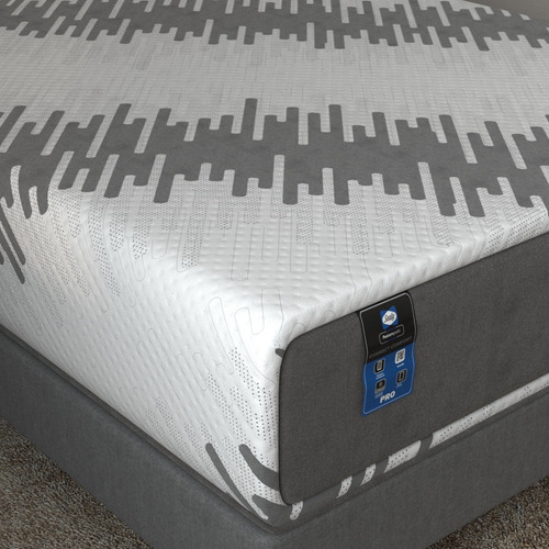 Colchón Sealy Matrimonial Mooncast + 2 Almohadas + Box Base