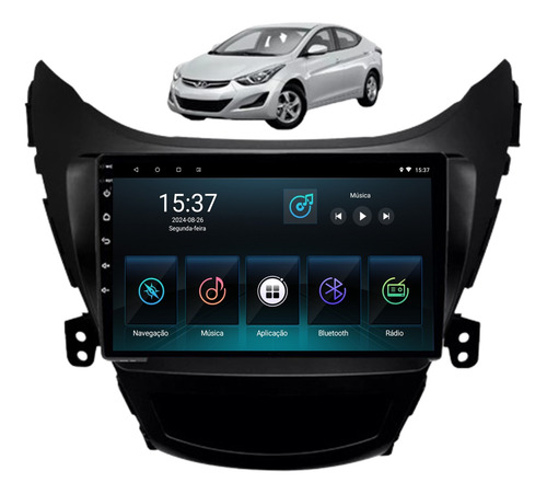 Multimidia Hyundai Elantra 2012 Á 2014 Android 2gb Carplay