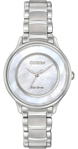 Reloj Citizen 60719 Em0380-81d Ecodrive Mujer Circle Of Tim Color del fondo Madre Perla 60719