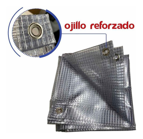 Lona 2.50 X 4 Mts Semi Cristalina Transparente Cortina Frio