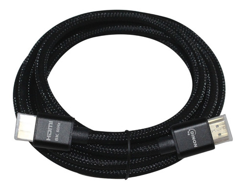 Cable Hdmi 1,8m. M/m, 2.1/8k, 60hz, Mesh, Negro, Conectores 