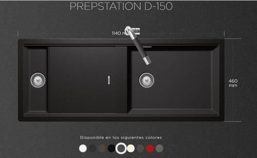 Fregadero Schock Cuarzo Cafe Prepstation D-150 Bronce
