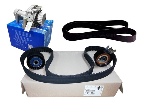 Kit Distribucion Orig + Bomba Skf + Poly V Peugeot 308 2.0 N