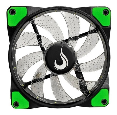 Imagem 3 de 3 de Kit 3 Coolers Fans Gamer Rise Mode Wind Led Verde