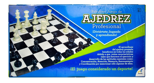 Ajedrez Profesional 32 Pz Y 1 Tablero 42 Cm Novelty Corp