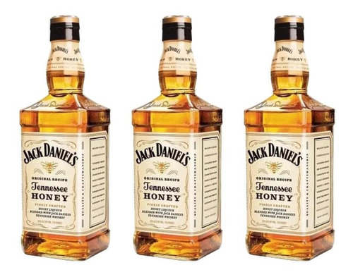 Whisky Jack Daniels Honey 750 Ml Pack 3 Unidades Whiskies