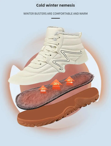 New. Botas De Neve Masculinas De Lã Quente De Inverno,