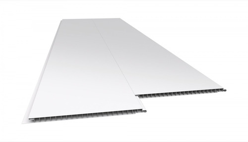 Imagen 3 de 6 de Cielorraso Pvc Tabla 4m X 8mm Lambriz Blanco Liso Tabla