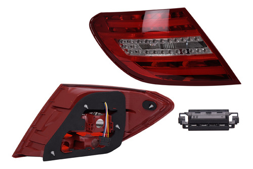 Calavera Mercedes Benz Clase C 2011-2013 4pta C/led Depo Izq