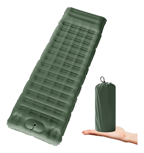 Colchón Inflable Para Campamento, Verde