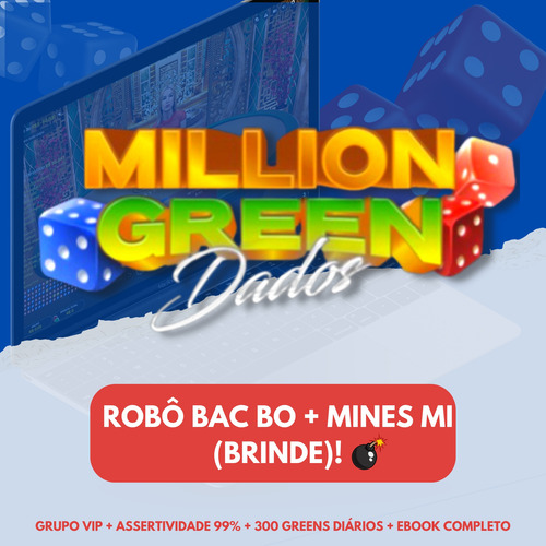 Robô Bac Bo (buzeira) Million Green + Robô Mines Brinde!!!