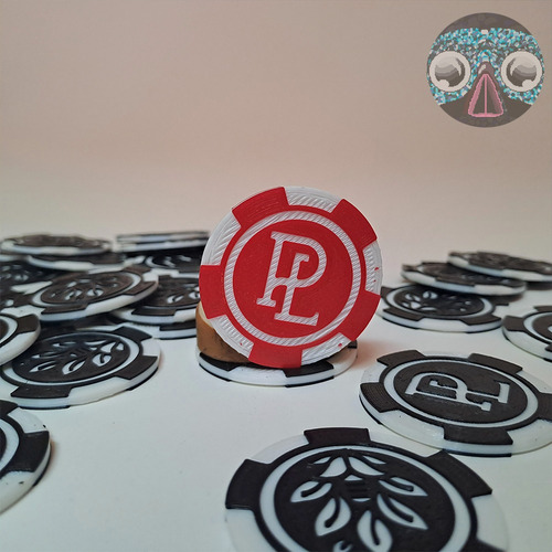 500 Fichas De Casino Personalizadas - Impresión 3d