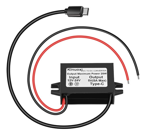 Klnuoxj Dc A 5v Usb C Convertidor Reductor Interfaz Tipo C 5