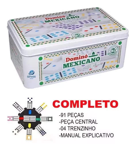 Jogo De Domino Trem Mexicano Na Lata Com 91pcs Hoyle - Livrarias