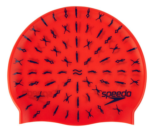 Gorra Natación Speedo Slogan Junior - Rex Color Rojo