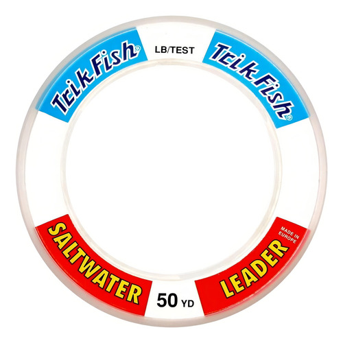 Líder De Monofilamento Trik Fish 15lbs 50yds Para Pesca Color Clear
