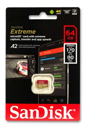 Memoria Microsd Sandisk Extreme Pro Uhs-i U3 + Adaptador