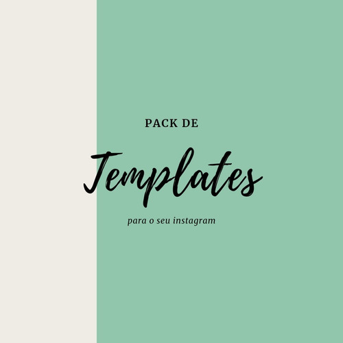 Pack De Templates Com 6 Posts Para O Instagram