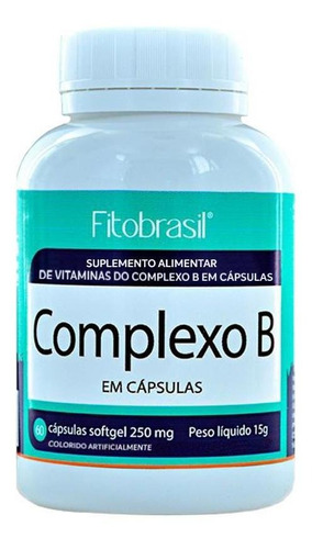 Complexo B - B1 B2 B3 B5 B6 B12 Biotina E Ác Fólico 60 Cáps