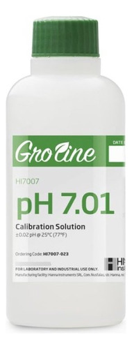 Solución De Calibracion Hanna Groline Ph 7.01 Hi7007 230ml