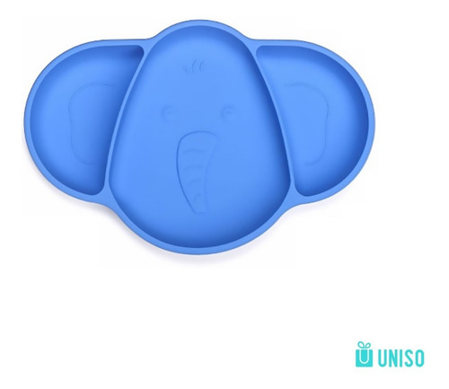 Imagem 1 de 3 de Prato De Silicone Infantil Elefante