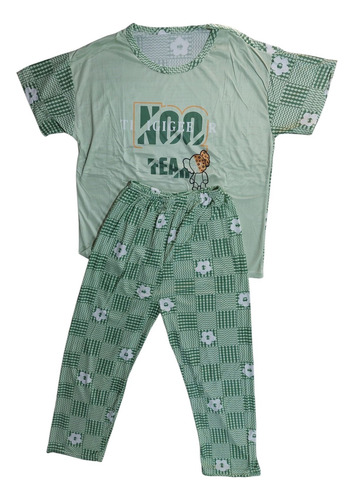 Pijama Kawaii 3 Pzas Importado Remera, Short, Pantalòn T:u