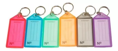  MMF Industries - Repuesto para llaveros con etiquetas MMF porta  llaves # 201400847, de varios colores, pack de 4 (201400747)., Blanco :  Productos de Oficina