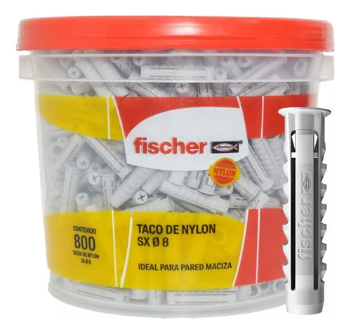 Taco Fisher Universal Sx8 Con Tope Balde 800 Tacos Fischer