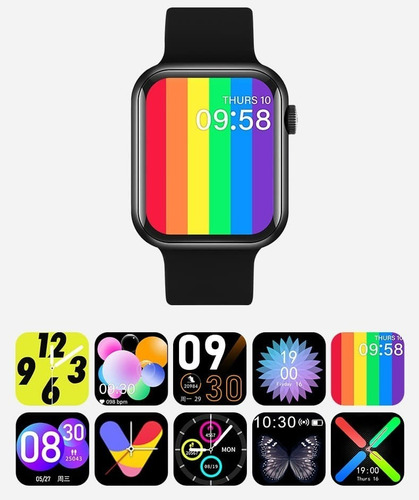 Reloj Inteligente Smartwatch T500 + Plus Color de la caja Negro
