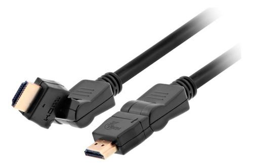 Cable Hdmi 1.4 Hd 3d 4k 60fps 1.8m Giro Pivote Xtech Xtc-606
