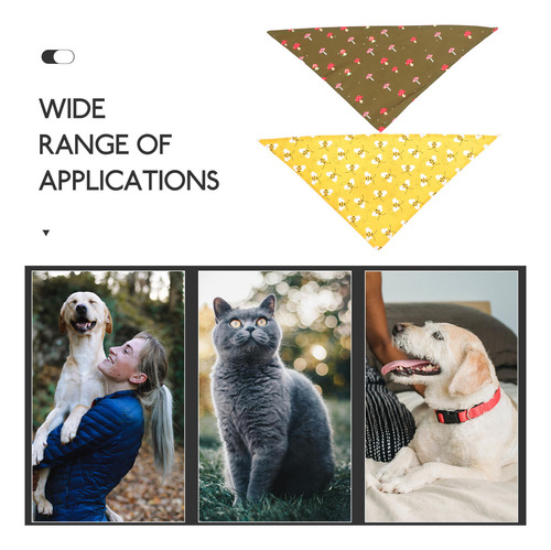Pañuelo Estampado Para Mascotas Con Estampado De Triángulo C