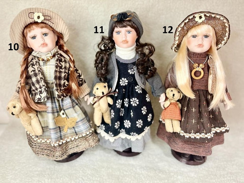 Imagem 4 de 6 de Boneca De Porcelana Camponesa De 40 Cm Importada Priscilla