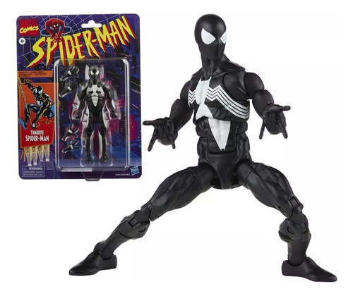 Figura Spiderman Black Suit Retro En Blister 
