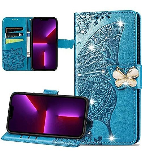 Ccsmall For Apple iPhone 13 Pro Max Cute Wallet Case, Sbb3y