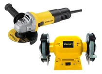 Comprar Esmeril De Banco 6  + Amoladora Esmeril 4 1\u002F2 750w Stanley